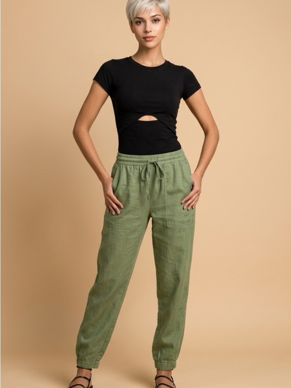 ZARA The Charlotte Jogger Fit Pants Size Small NWT